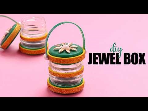 DIY Jewel Gift Box from Bottle Cap 💍 | Best Out of Waste Craft Idea | Mini Gift Box Tutorial