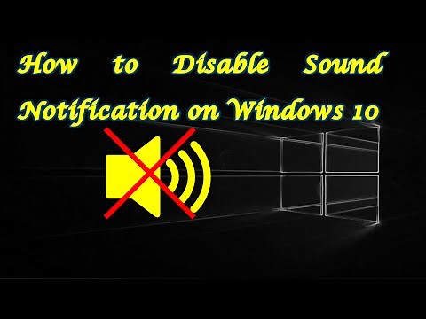 Turn Off Notification Sounds on Windows 10