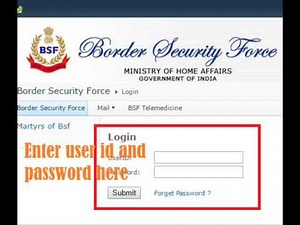 BSF payslip download View or Print - www.bsf.gov.in Home login