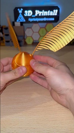 Flying 3D printed GoldenSnitch