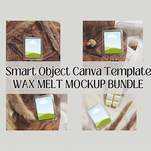 Fall Wax Melt Clamshell Mockup Bundle: Canva Template (digital Download) - Etsy