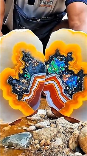 Luar Biasa! Dalam Batu Ini Ada Opal Biru Hijau Menyala 🔥🌊