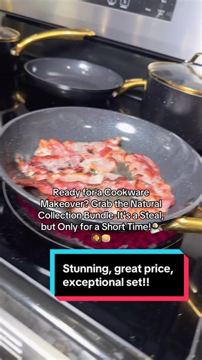Say goodbye to your old pots and pans and hello to the Natural Collection Cookware Bundle! Perfect for every cooking style and made with eco-friendly materials, this set is your ticket to culinary bliss. Don't wait-our limited-time sale means it's now or never! 🛒🔥 #kitchenupgrade #cookware #cookwareset #cookwithme #cookingathome