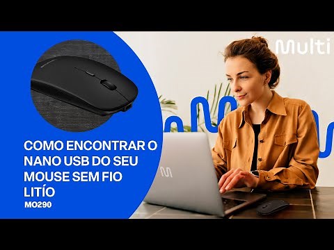 Como encontrar o Nano USB do seu mouse sem fio recarregável Litío - MO290