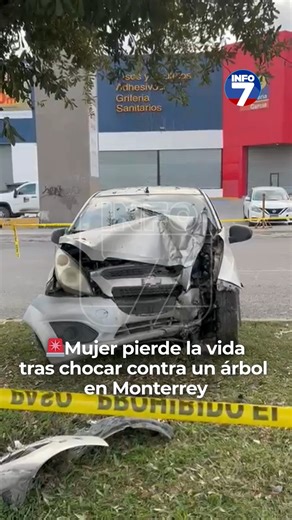 INFO7MTY on Instagram: "🚨 Una mujer perdió la vida este domingo tras impactar su automóvil contra un árbol sobre la avenida Los Astros, en el barrio de Santa Isabel de la colonia Solidaridad, en Monterrey. De acuerdo con los primeros reportes, la conductora perdió el control del volante y debido al impacto quedó sin vida dentro de la unidad. El accidente dejó gravemente lesionado al copiloto, quien fue trasladado de emergencia al Hospital Universitario. 📹: Esmeralda Valdez"