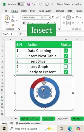 🎯Create task tracker like this using checkbox, Countif, Graph ‪@TutorialPointOne‬