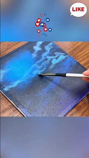 Amazing Acrylic Painting Ideas｜How to Paint Moonlit Sea with Sailboat in Acrylic #painting #shorts