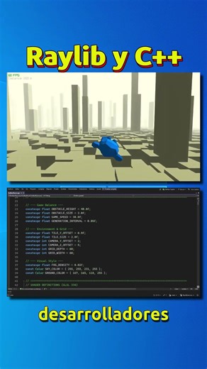 Videojuegos con Raylib #raylib #cpp #unrealengine #devlog #indiedev