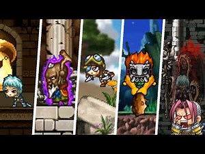 [Maplestory DS] Warrior (전사) Storyline Boss Battles + Ending!!