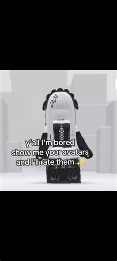 I'll rate your avatars#avatar #game #roblox
