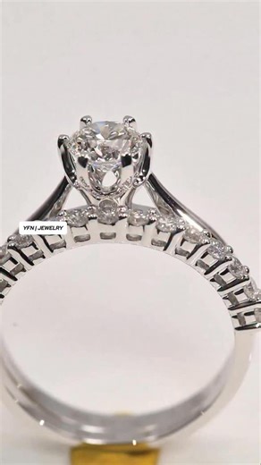 YFN Jewelry on Instagram: "She Said Yes? Hand-Forging a Custom Diamond Engagement Ring 💍 #yfnjewelry #customjewelry #engagementring"