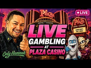 🎰 LIVE Casino GAMBLING at PLAZA! | Slots, Craps, Blackjack & More!