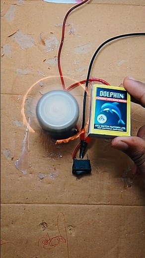 DIY Electric Fire Fan | Amazing Science Project at Home 🔥#shortvideo #trending #science #dcmotor