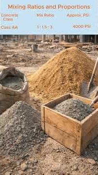 Mixing Ratio and Proportion of Concrete