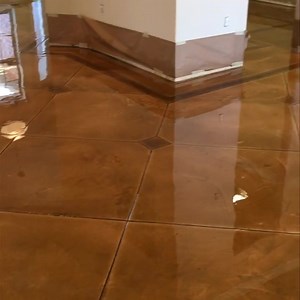 3 comments | Stained concrete floor with pattern Call Anthony 337-581-3270 for your free quote or email Anthony@oldworldconcretedesign.com | Old World Concrete Design | Facebook
