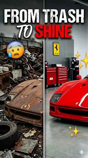 Abandoned Ferrari F40 Restoration – Satisfying ASMR Rebuild 😍🔥”