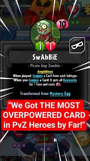 "We Got The Most Overpowered Card in PvZ Heroes by Far!"