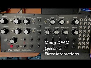 Moog DFAM percussion synthesizer tutorial Lesson 3: Filter Interactions