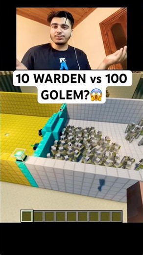 10 WARDEN vs 100 GOLEM??😱 | Minecraft battle