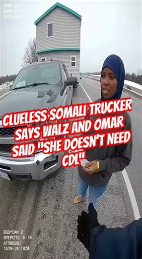 RCMP catch arrogant Somali Trucker with no CDL #bodycam #canada #police #trump #cdl #hotshot #fail