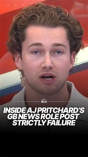 Inside AJ Pritchard's new GB News role post Strictly failure