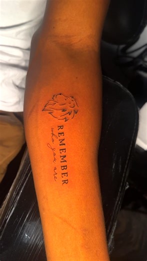 Remember who you are 🦁…. Quote tattoo design 😍🥰❤️❤️