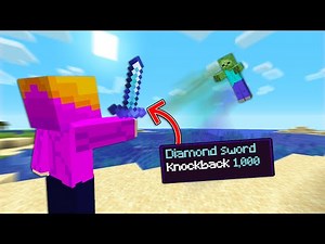 Minecraft Hardcore, But I Have Knockback 1,000!