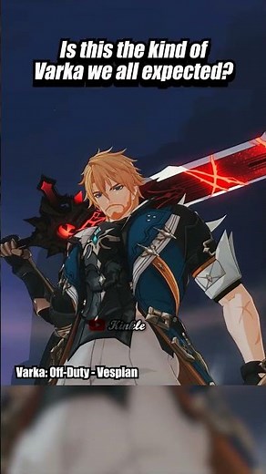 THE BEARED VARKA WE WANTED #genshinimpact #varka #lumine