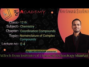Class-12|Chemistry|Coordination Compounds|Nomenclature of Complex Compounds| L-4