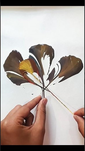 very easy thread painting of flower | easy watercolor thread painting of flower #threadpainting #art