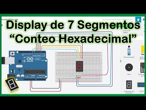 Contador Digital de Números Hexadecimal en Arduino y TINKERCAD ✔💥