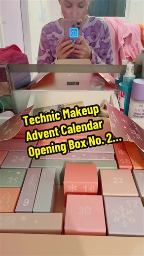 📦 Opening box number two of my Technic Makeup Beauty Cosmetic Advent Calendar ASMR unboxing satisfying video @Technic Cosmetics #technic #makeup #beauty #asmr #asmrunboxing