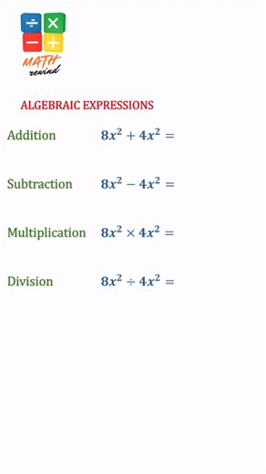 Algebraic Expressions