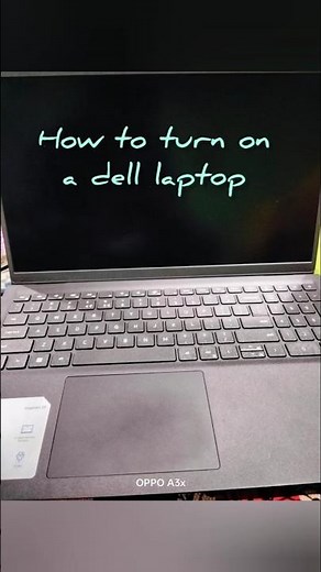How to turn ON a dell laptop