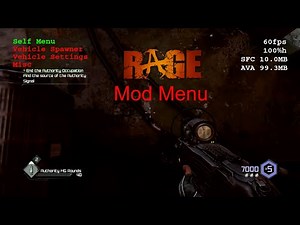 Xbox 360 RAGE ISO Mods - Mod Menu, MP Unlock All