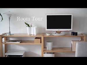 Minimalist Living Room & Home Office Tour | Scandinavian Interior & Objects