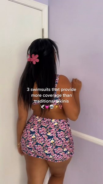 This summer I’m on a journey to find beautiful swim pieces that provide more coverage! 🤍 #christian #christiangirl #christianwoman #godly #modest #modesty #modestfashion #modestswimwear #modestswimsuit