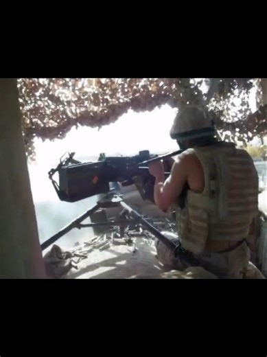 General purpose machine gun in action