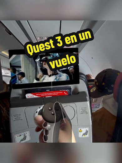 Usos de Meta Quest 3 durante un vuelo