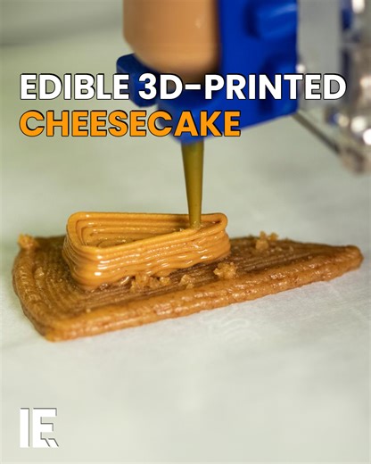 Experience dessert like never before! This 3D-printed cake, made from seven simple ingredients, represents the groundbreaking work of scientists exploring the possibilities of culinary technology. 📽️: science.org | Interesting Engineering