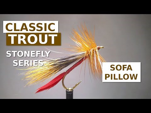 Fly Tying a Sofa Pillow - Classic Stonefly or Salmonfly Trout Pattern