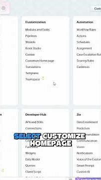 How to Customize your Homepage in Zoho CRM