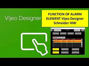 HOW TO USE ALARM ELEMENT Vijeo Designer Schneider HMI