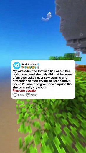 my wife admitted that she lied about her body count and she only did that because of an event she never saw coming and pretended to start crying so I can forgive her so I'm about to give her a surprise that she can really cry about. plus one update #redditstories #relationship #storytime #onerealstories #reddit