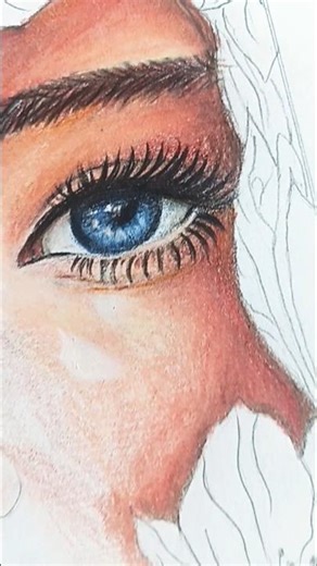 how to pencil colour portrait drawing #drawing #pencilsketch #art #colourpencil