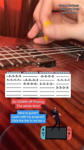 4.8K views · 41 reactions | a student asked me to tab this one out. Here ya go haha #geometrydash #stereomadness #guitartabs #guitartab | Jamparkguitar | Facebook