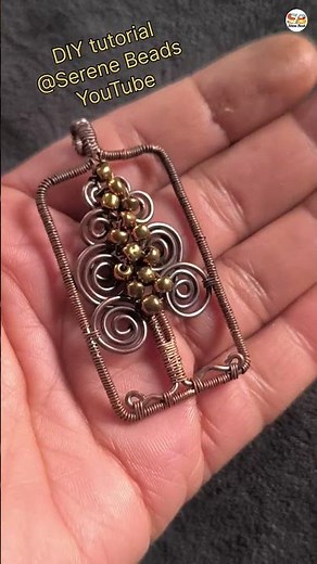 Making spiral wire tree pendant #wirewrapping #treeoflife