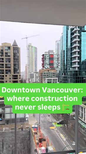 High-rises everywhere, cranes forever.🏙️ Love it or hate it — this is downtown Vancouver.😍🤬 🎥 Credit: @magslife🇨🇦 👉Follow @nightoutvancouver for more Vancouver moments 🌃 #nightoutvancouver #downtownvancouver #yvrlife #vancouverlife #vancouverbc