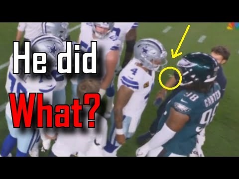 Jalen Carter ejected for SPITTING on Dak Prescott | Dallas Cowboys Vs Philadelphia Eagles