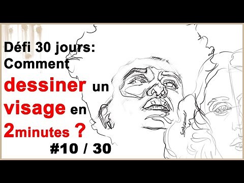 DESSINER un VISAGE facilement en 2 minutes [Défi 30 jours # 10/30]